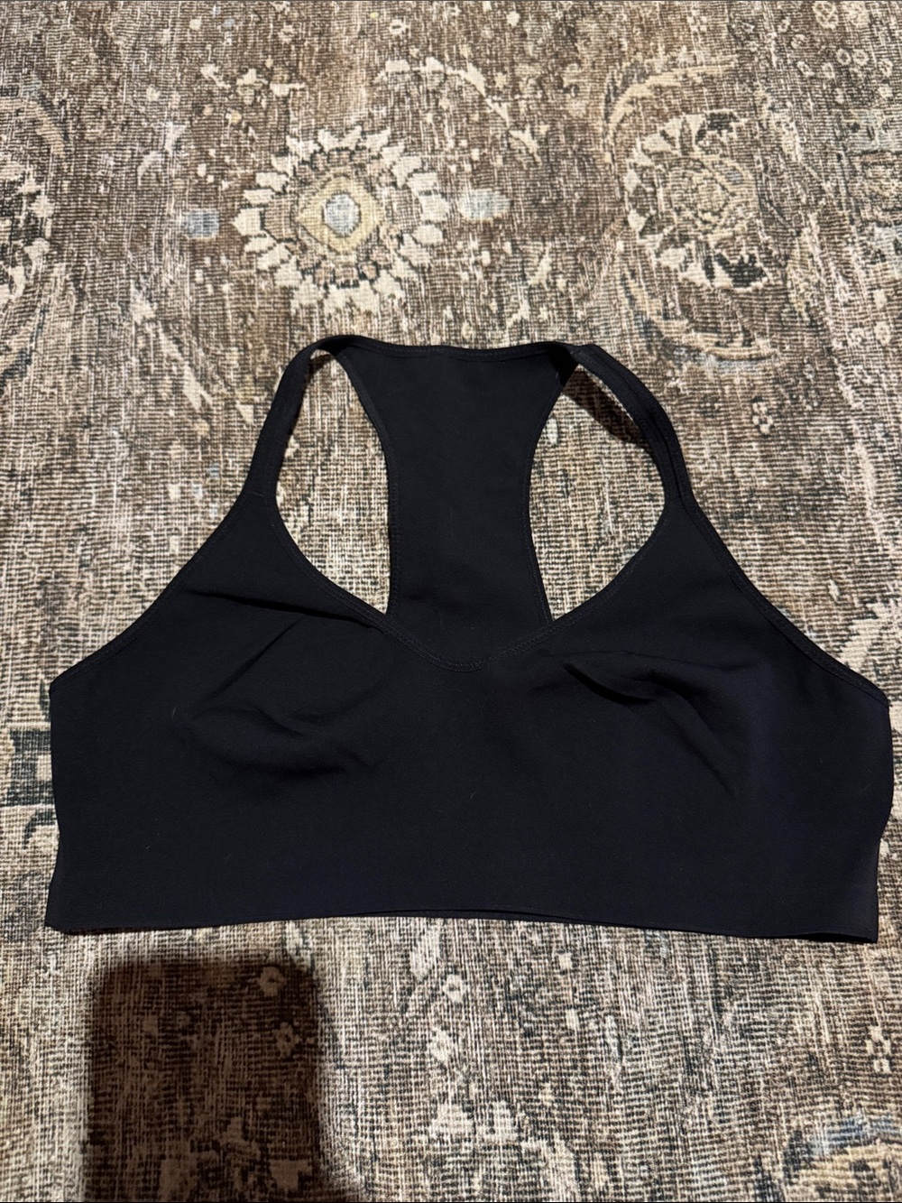 aerie Black Racerback Sports Bra - Large